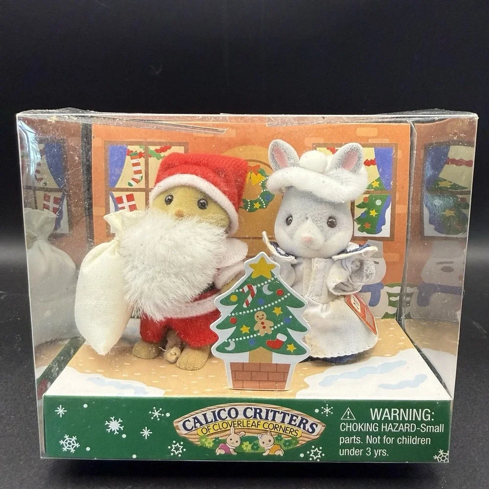 VTG Calico Critters Christmas Santa Rabbit Caroler Holiday Set CC9347 NIB✅Desc